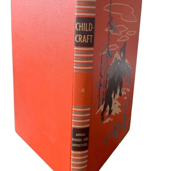 BOOK Vintage 1949 Childcraft Animal Friends and Adventures Vol 4 Hardcover - Picture 2 of 9